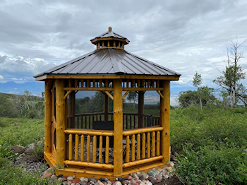 Log Octagon Gazebo Kit #27